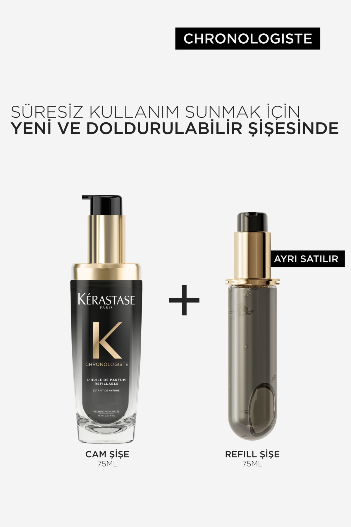 بطری روغن احیاکننده و روشن‌کننده Chronologiste L'huile De Parfum، ۷۵ میلی‌لیتر — E4180900 — تصویر 5 از 8