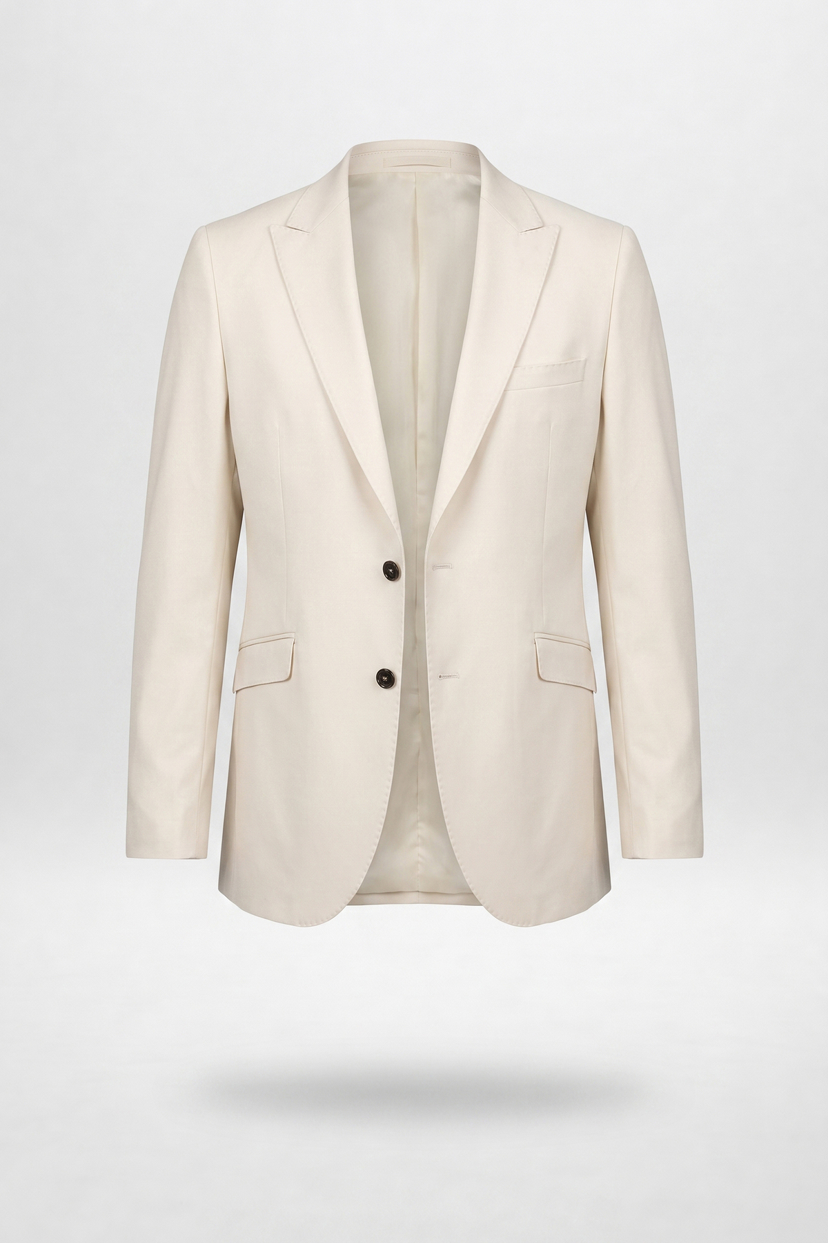 Slim Fit Bej Armürlü Takim Elbise — بژ 6EF05S205517M — تصویر 4 از 6