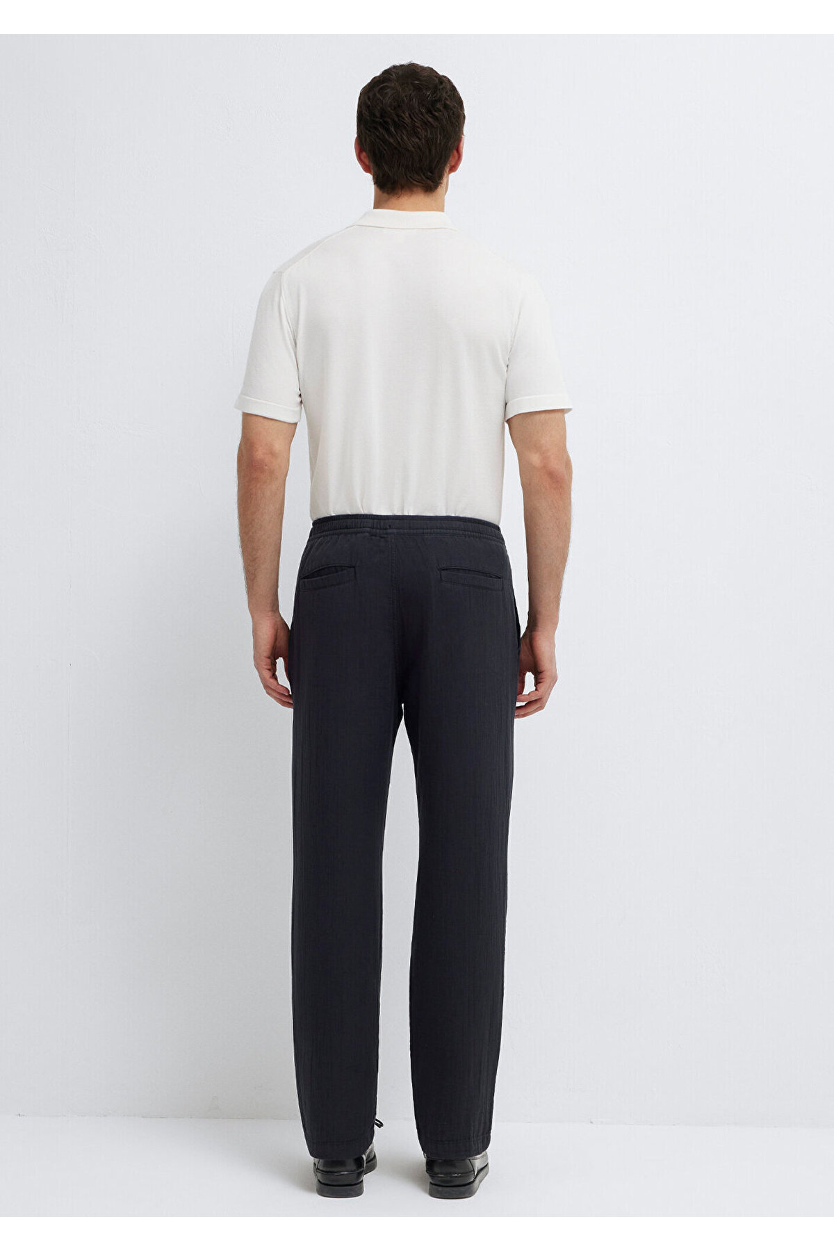 Beli Lastikli Müslin Siyah Jogger Pantolon 0010596-71379 — مشکی — تصویر 6 از 8