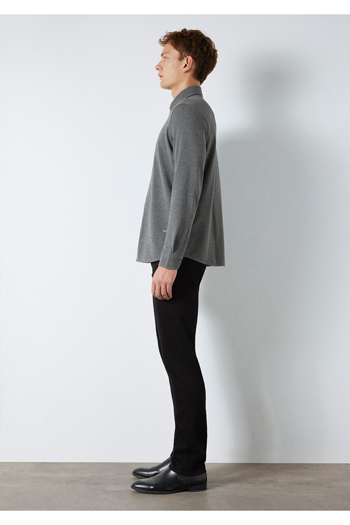 Erkek Non Denim Uk Uzun Kol Gömlek M0211863-80024 — رنگارنگ — تصویر 4 از 8