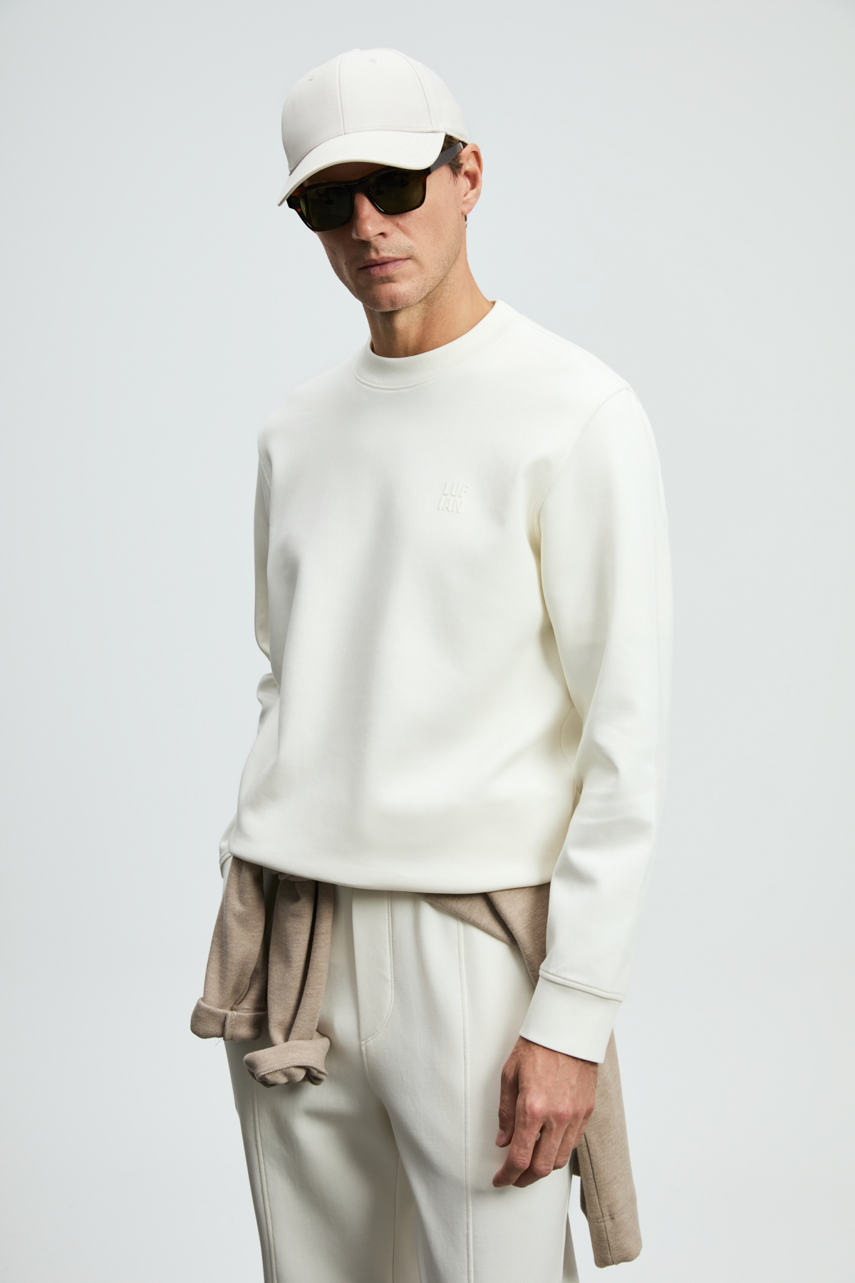 Grand Erkek Sweatshirt Kırık Beyaz — سفید 112030192 — تصویر 3 از 6