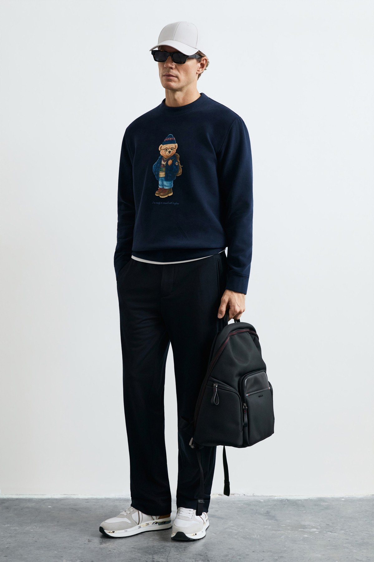 Mıles Erkek Sweatshirt Lacivert — سرمه‌ای 112030201 — تصویر 4 از 6
