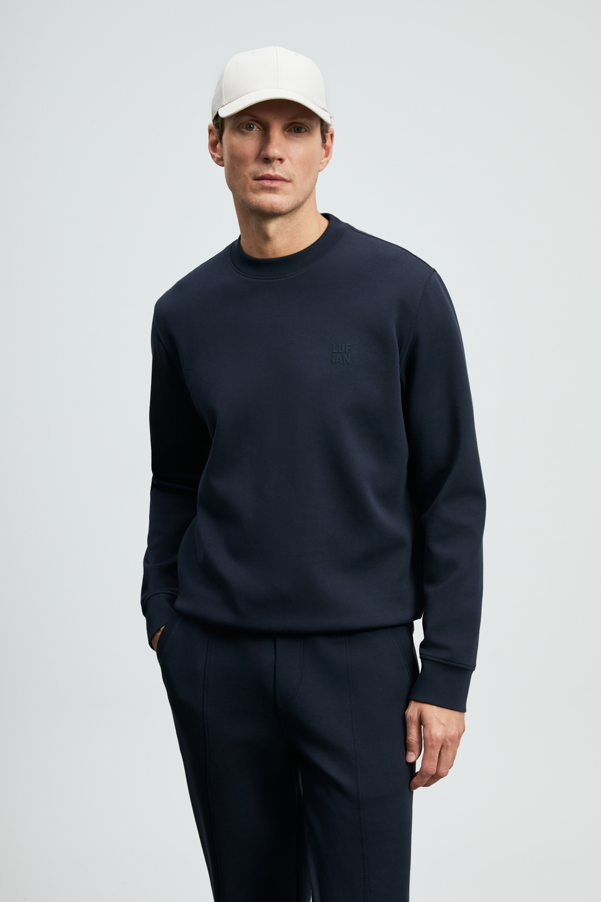 Grand Erkek Sweatshirt Lacivert — سرمه‌ای 112030192 — تصویر 4 از 7