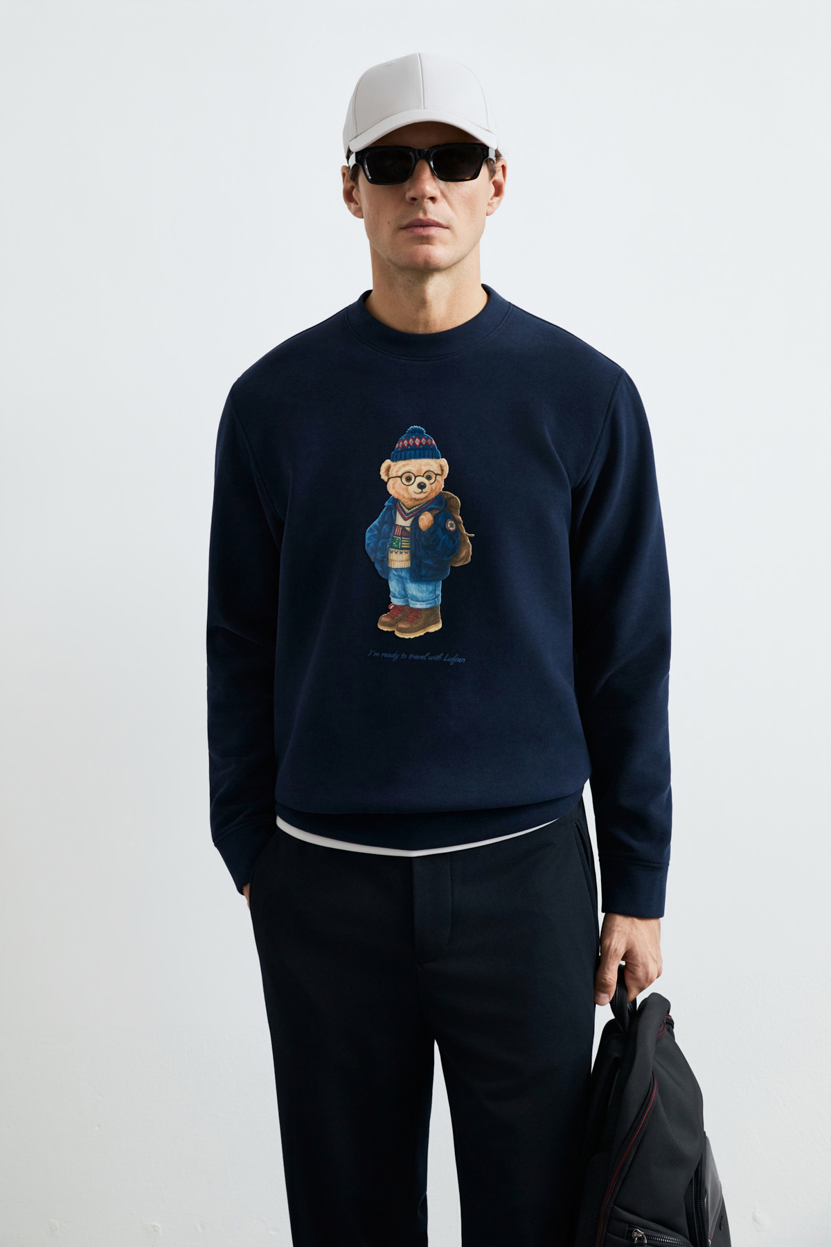 Mıles Erkek Sweatshirt Lacivert — سرمه‌ای 112030201 — تصویر 3 از 6