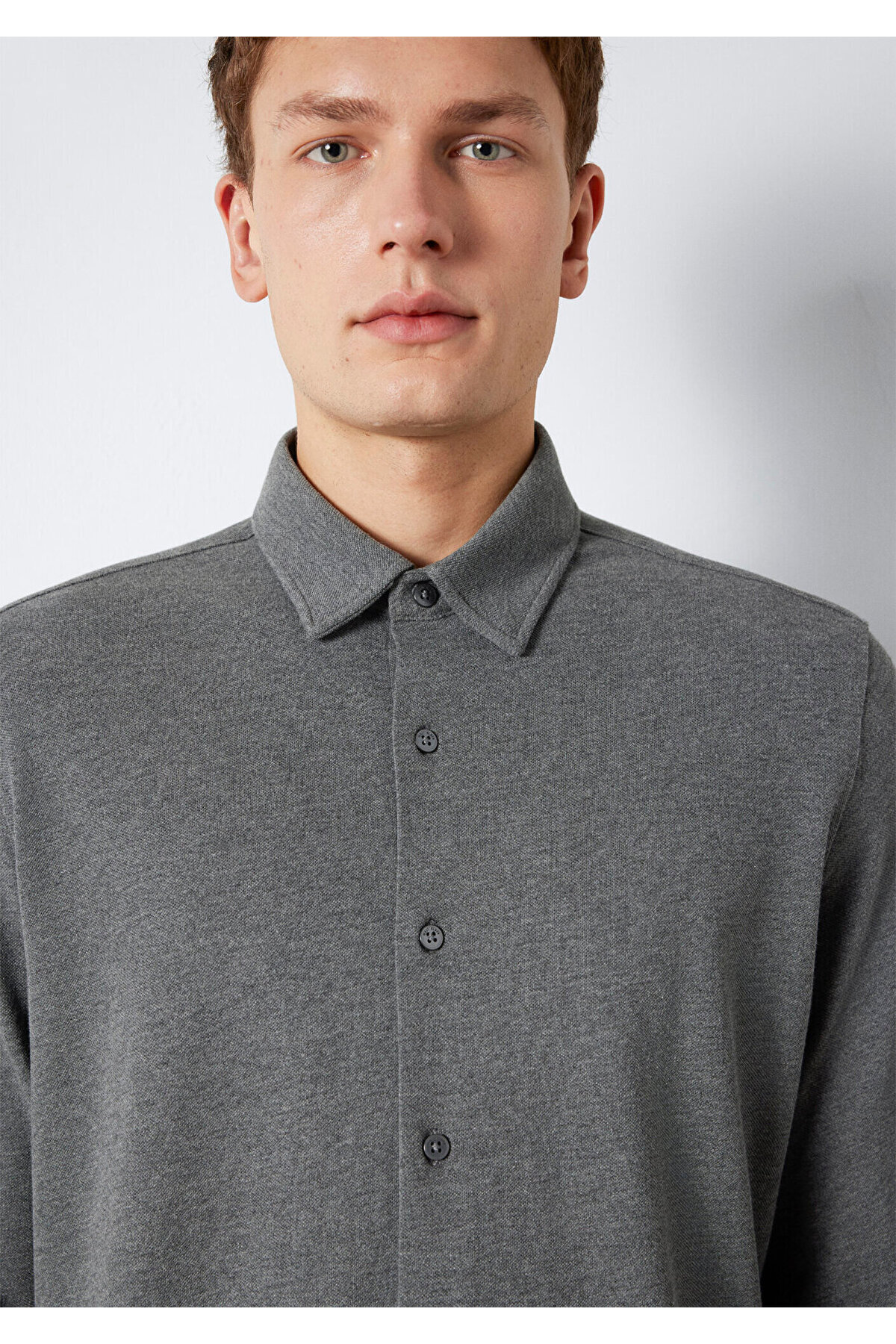 Erkek Non Denim Uk Uzun Kol Gömlek M0211863-80024 — رنگارنگ — تصویر 6 از 8