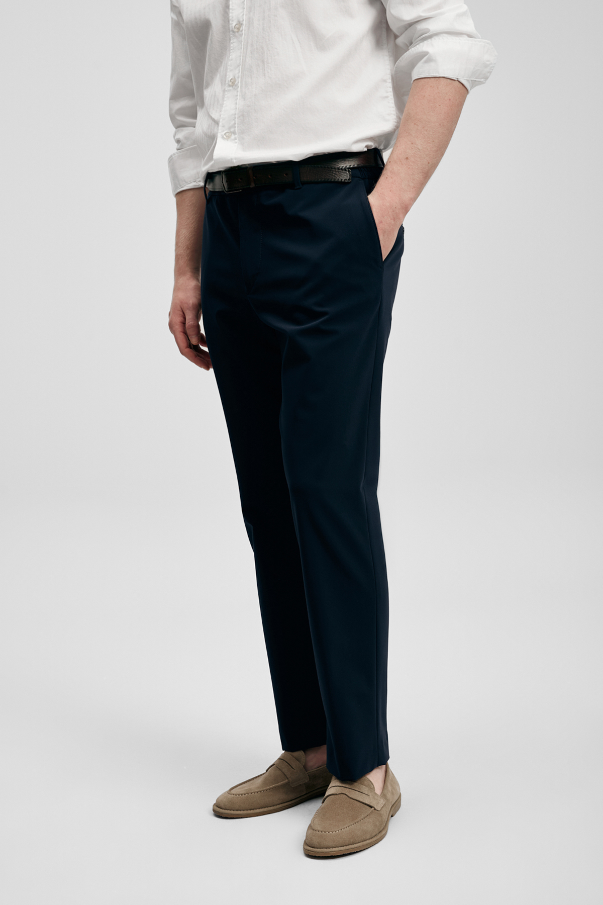 Remy Smart Erkek Chino Pantolon Slim Fit Lacivert — سرمه‌ای 111190369 — تصویر 3 از 6