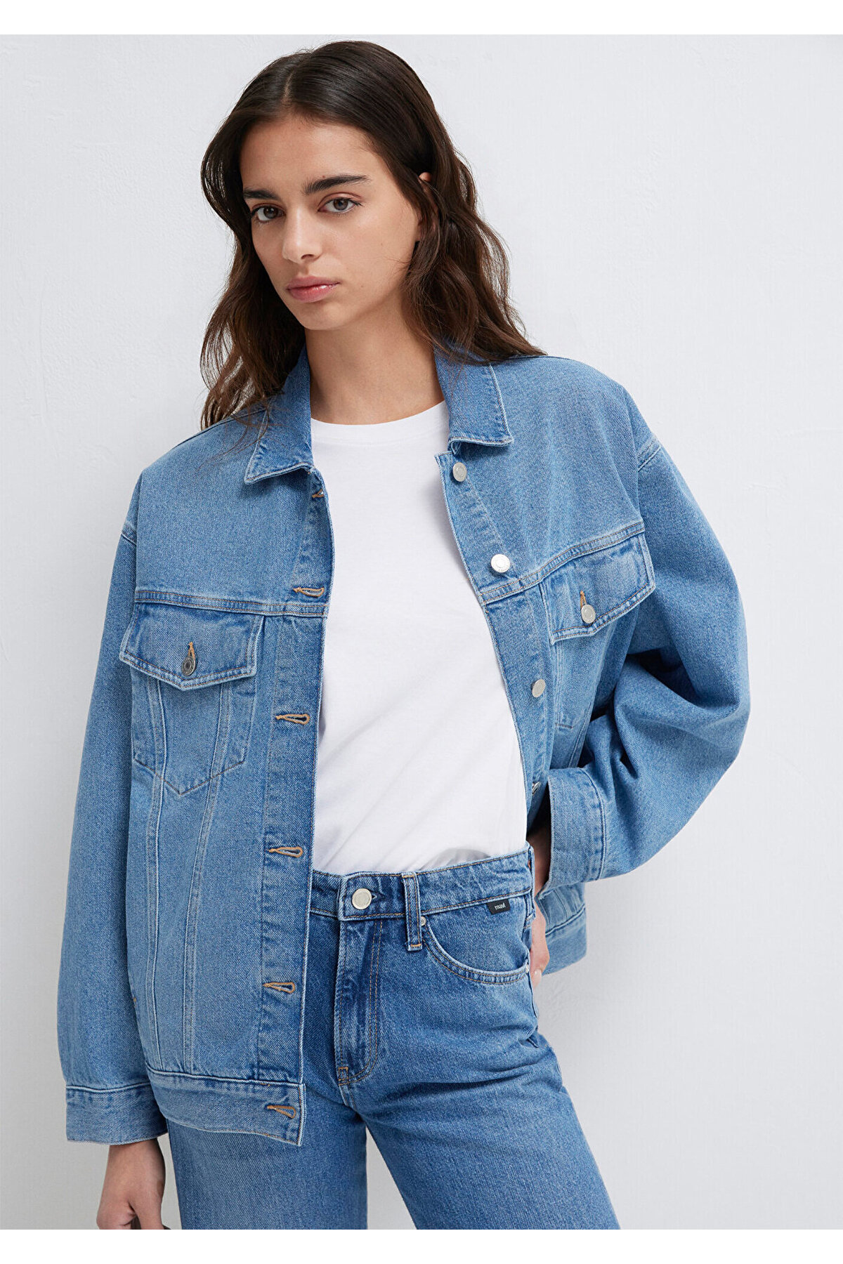 Lainey 90lar Indigo Mavisi Jean Ceket 1110177-90545