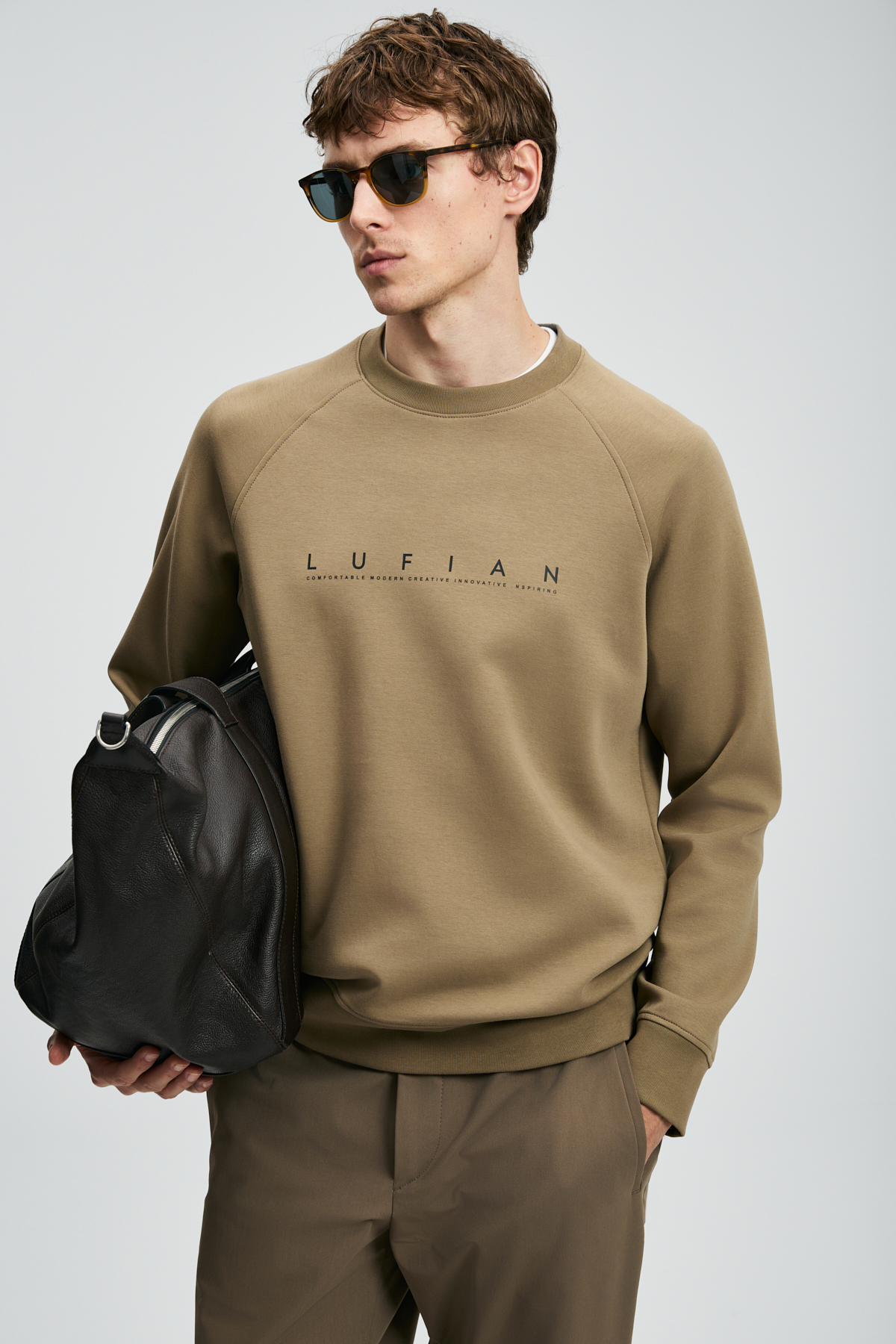 Cooper Erkek Sweatshirt Kum — بژ 112030177 — تصویر 5 از 6