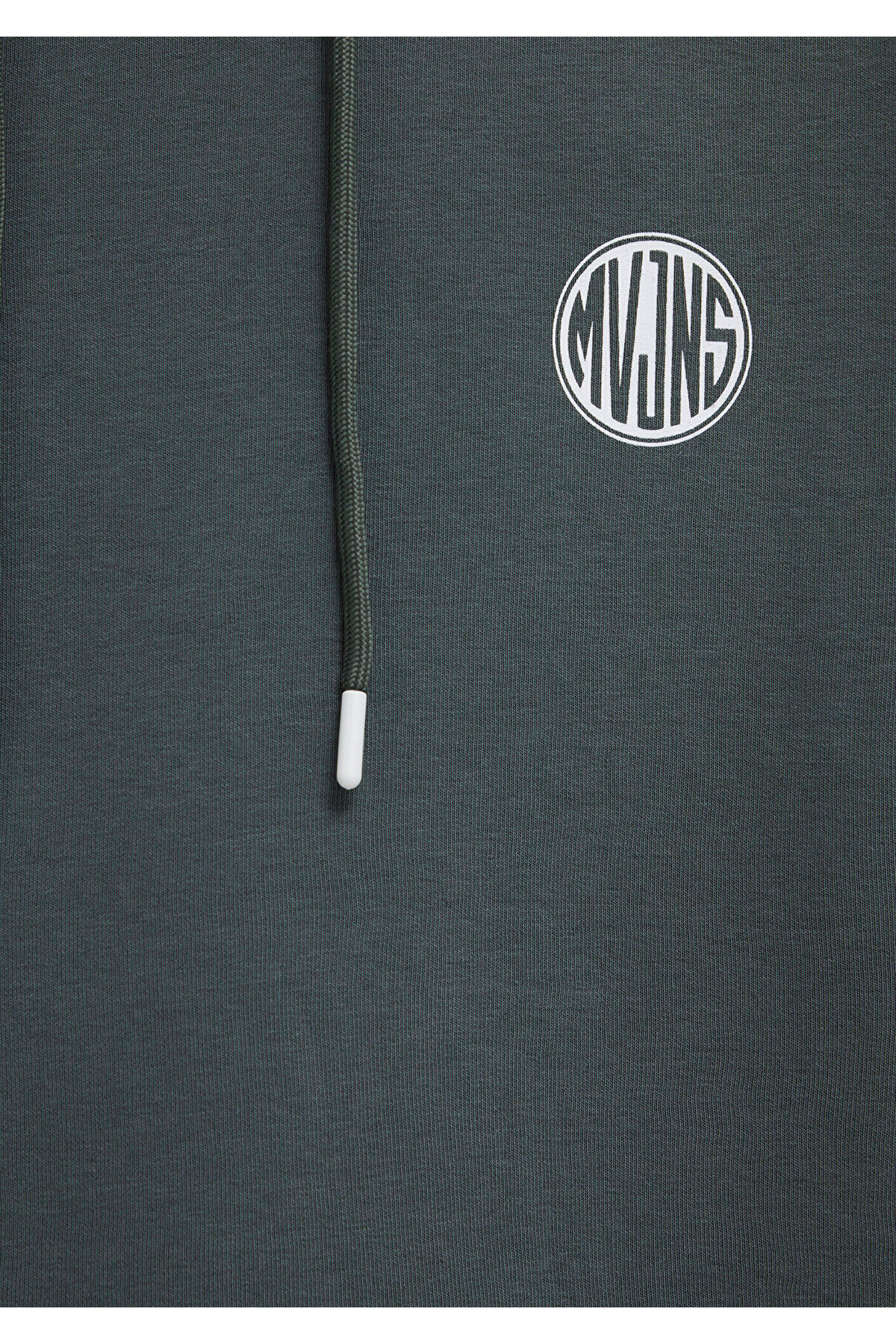 MVJNS Logo Baskılı Kapüşonlu Yeşil Sweatshirt 0611786-71598 — سبز — تصویر 8 از 8