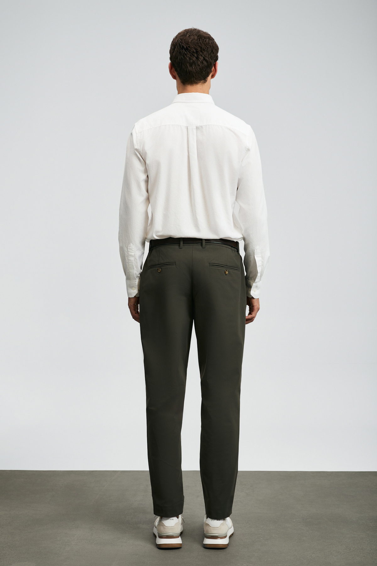 Daren Smart Erkek Chino Pantolon Slim Fit Haki — خاکی KCMN-AST10094 — تصویر 5 از 5
