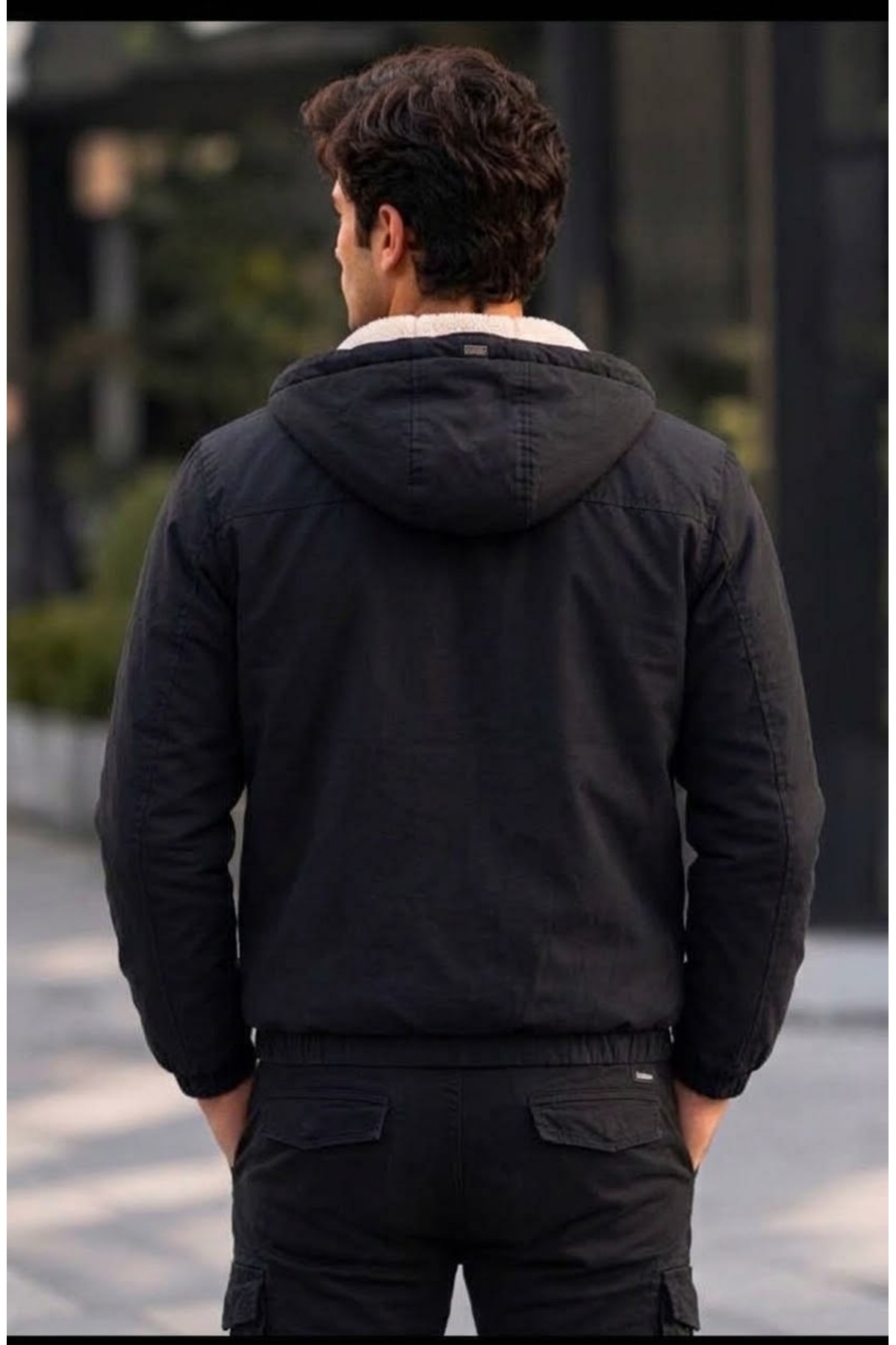 Unisex Siyah Yağmurluk Rüzgarlık Mont (DAR KALIP) — مشکی siyahyamurluk — تصویر 3 از 5