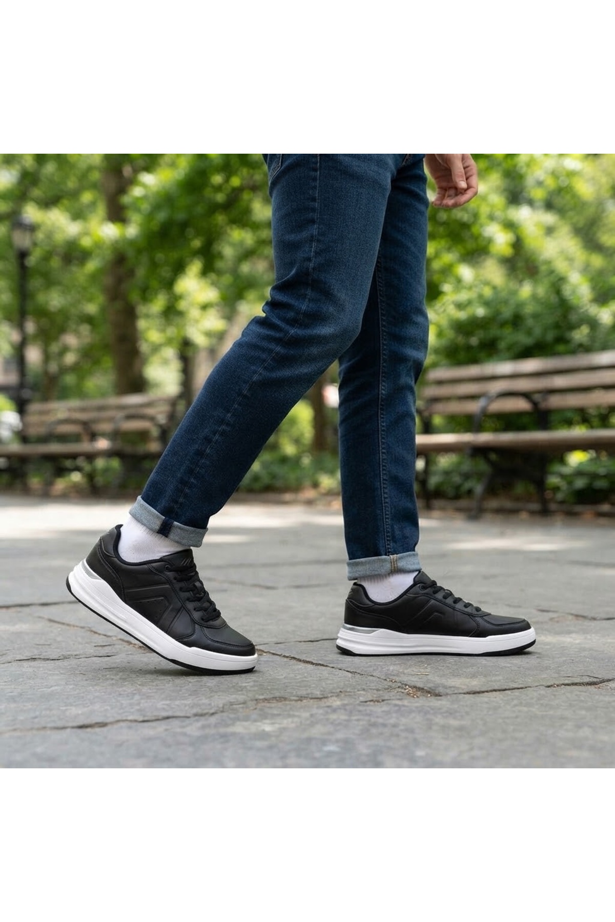 Jovex Erkek Sneaker Spor Ayakkabı SİYAH — رنگارنگ — تصویر 2 از 8