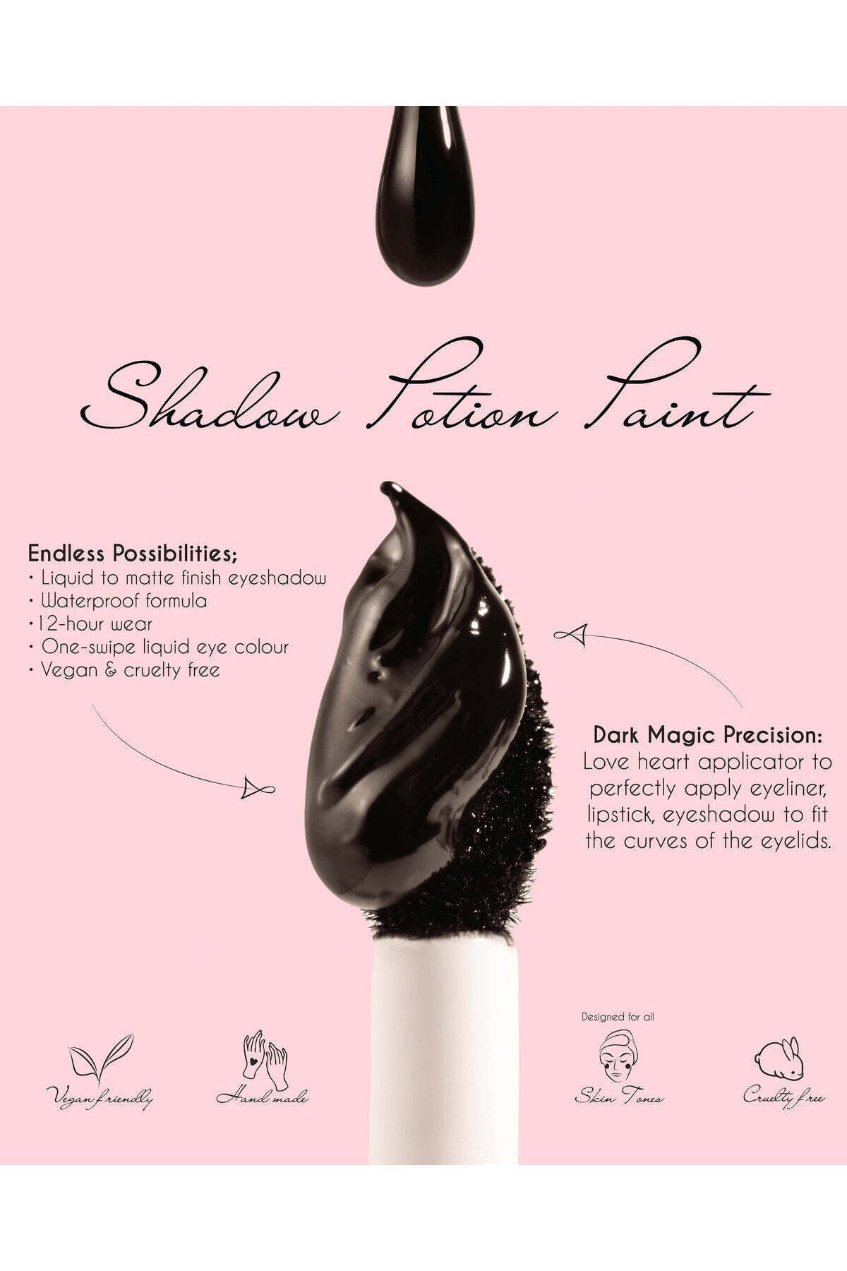 رنگ سایه اکلیپس - پایه وگان (پرایمر) پایه آرایش چند منظوره مشکی — مشکی eclipse-shadow-potion-paint-veg-bf2b204c — تصویر 4 از 8