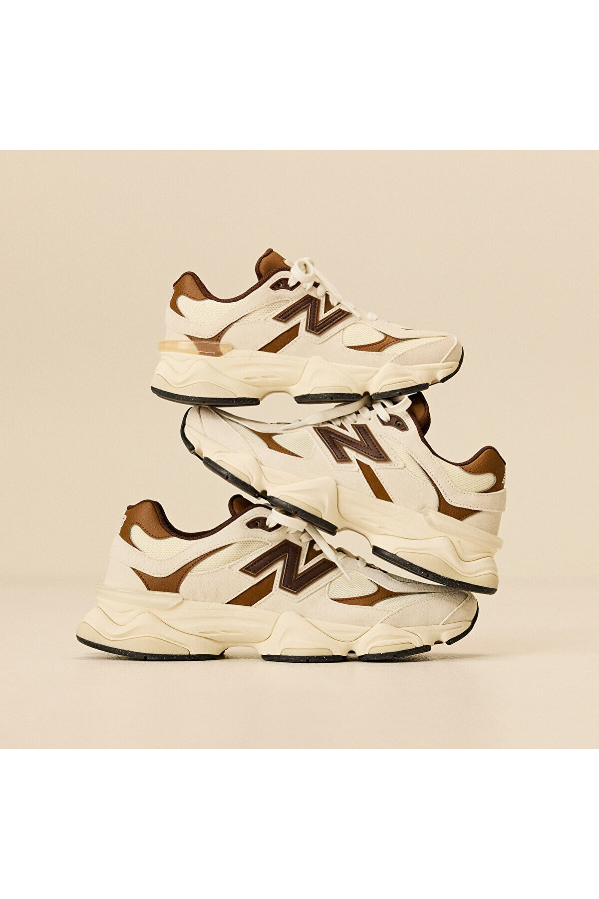 9060 Brown Unisex Shoes U90603EG Juststep — قهوه‌ای U90603EG-JUSTSTEP — تصویر 3 از 7