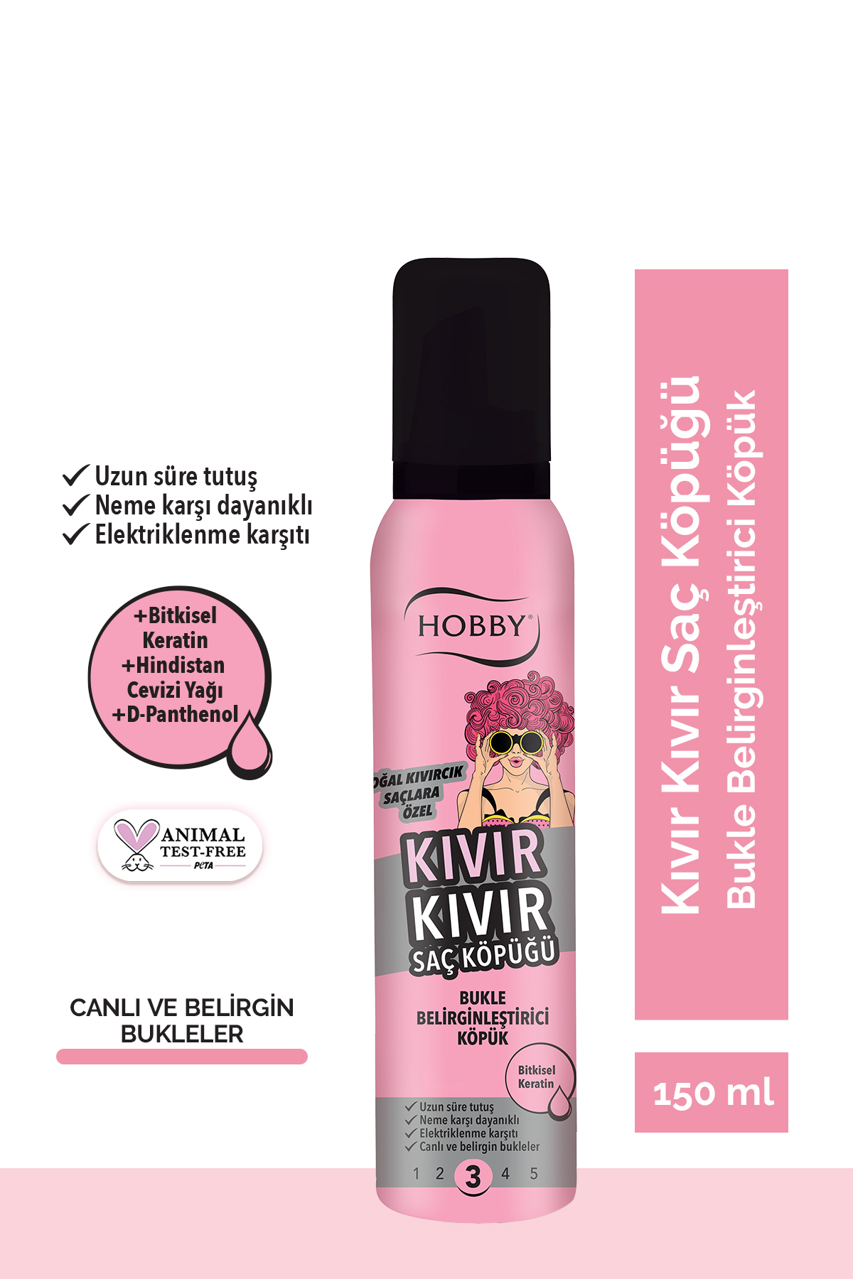 Kıvırcık Saç Köpüğü 150ml x 3'lü Süper Avantajlı Set — ES2600962 — تصویر 2 از 4
