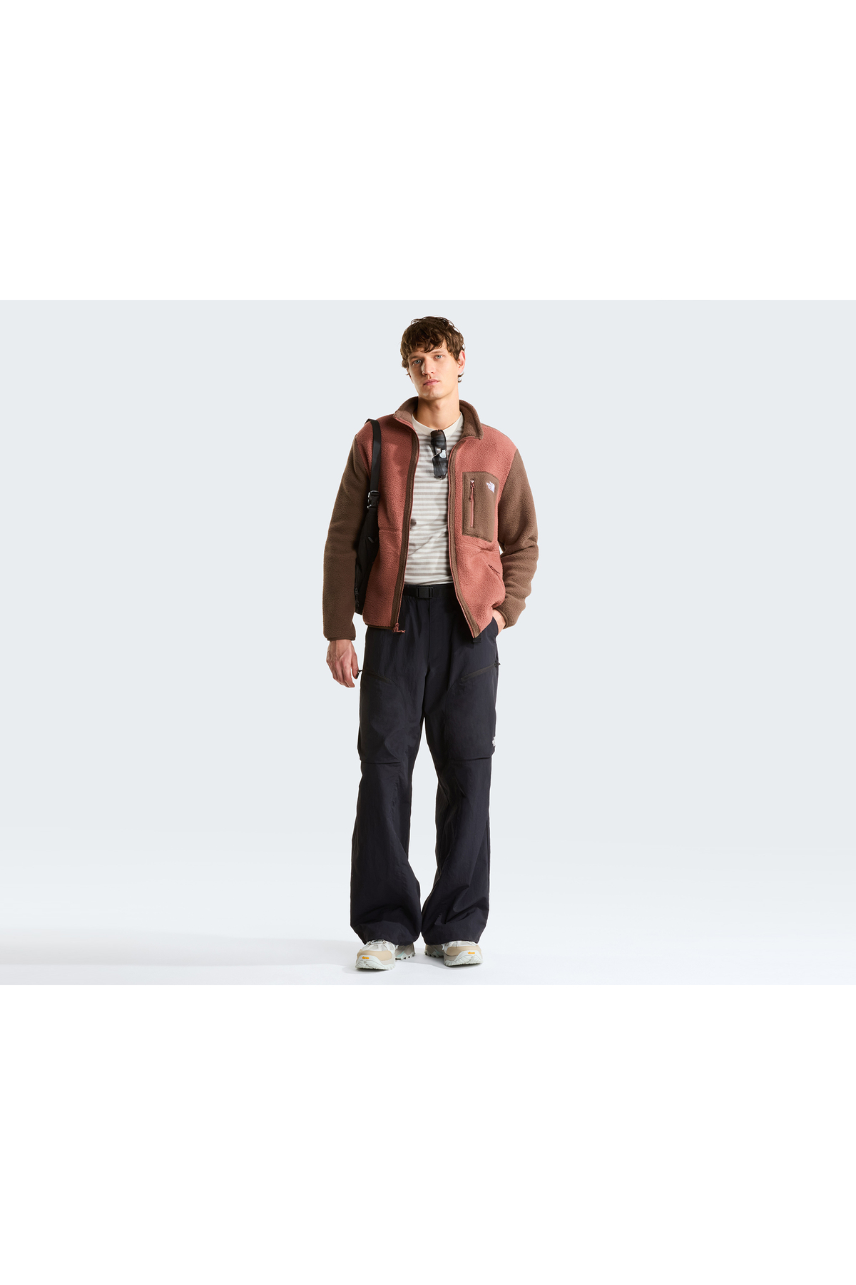 M YUMIORI FULL ZIP Erkek Outdoor Polar Ceket NF0A883RTF01 Kahverengi — رنگارنگ KS-TNF2627 — تصویر 6 از 6