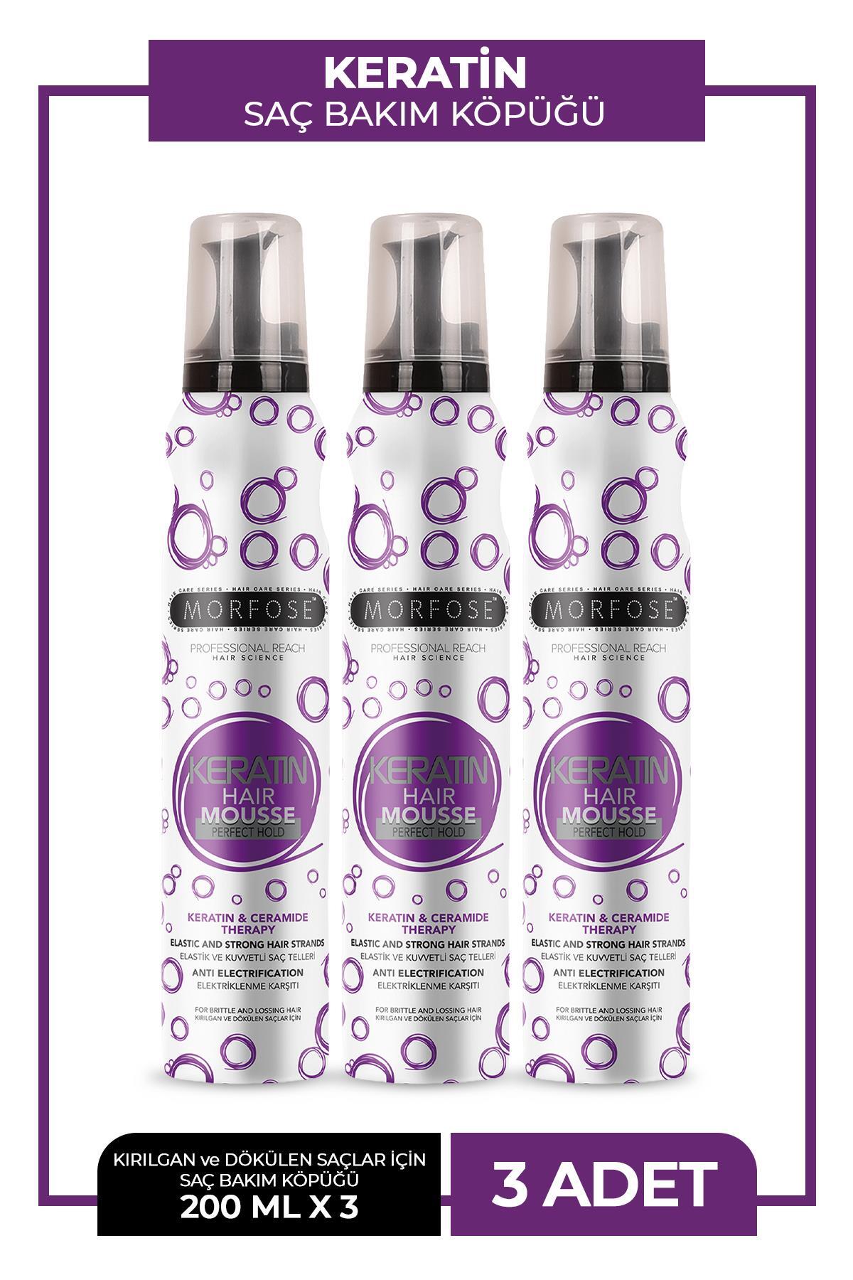 Morfose Keratin Saç Köpüğü 200 ml 3 Adet — MI00000614