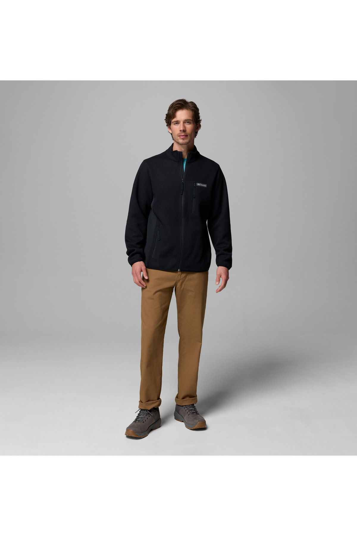 Sweater Weather Tam Fermuarlı Erkek Polar Üst — مشکی 2173601010 — تصویر 6 از 6
