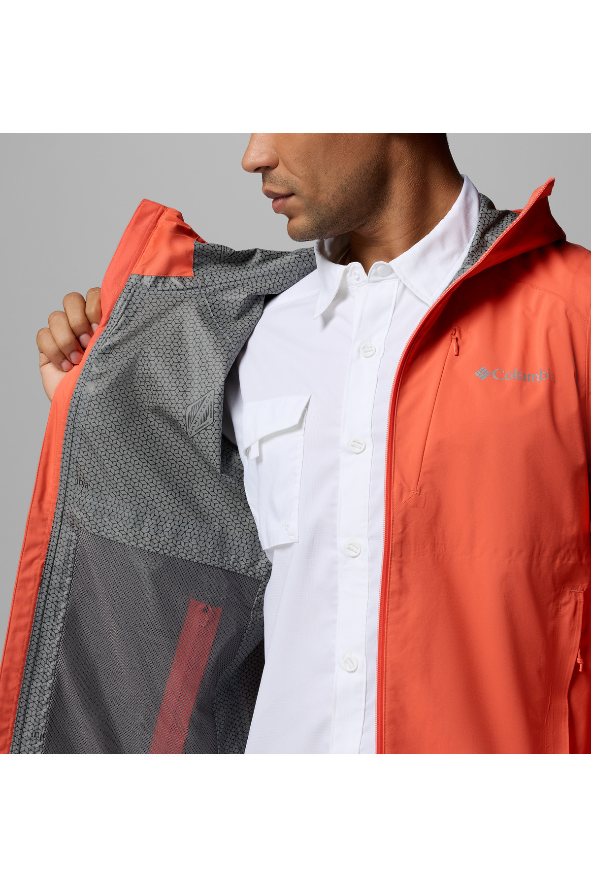 Trailborne 2.5L Erkek Yağmurluk — نارنجی 2155151864 — تصویر 5 از 8