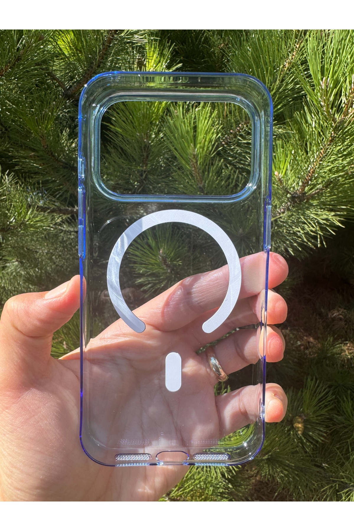 iPhone 18 Pro Uyumlu Kılıf İnce Sert Sararmaz Magsafe Kamera Kenarı Koruyucu Dayanıklı Transparan Arka Kapak