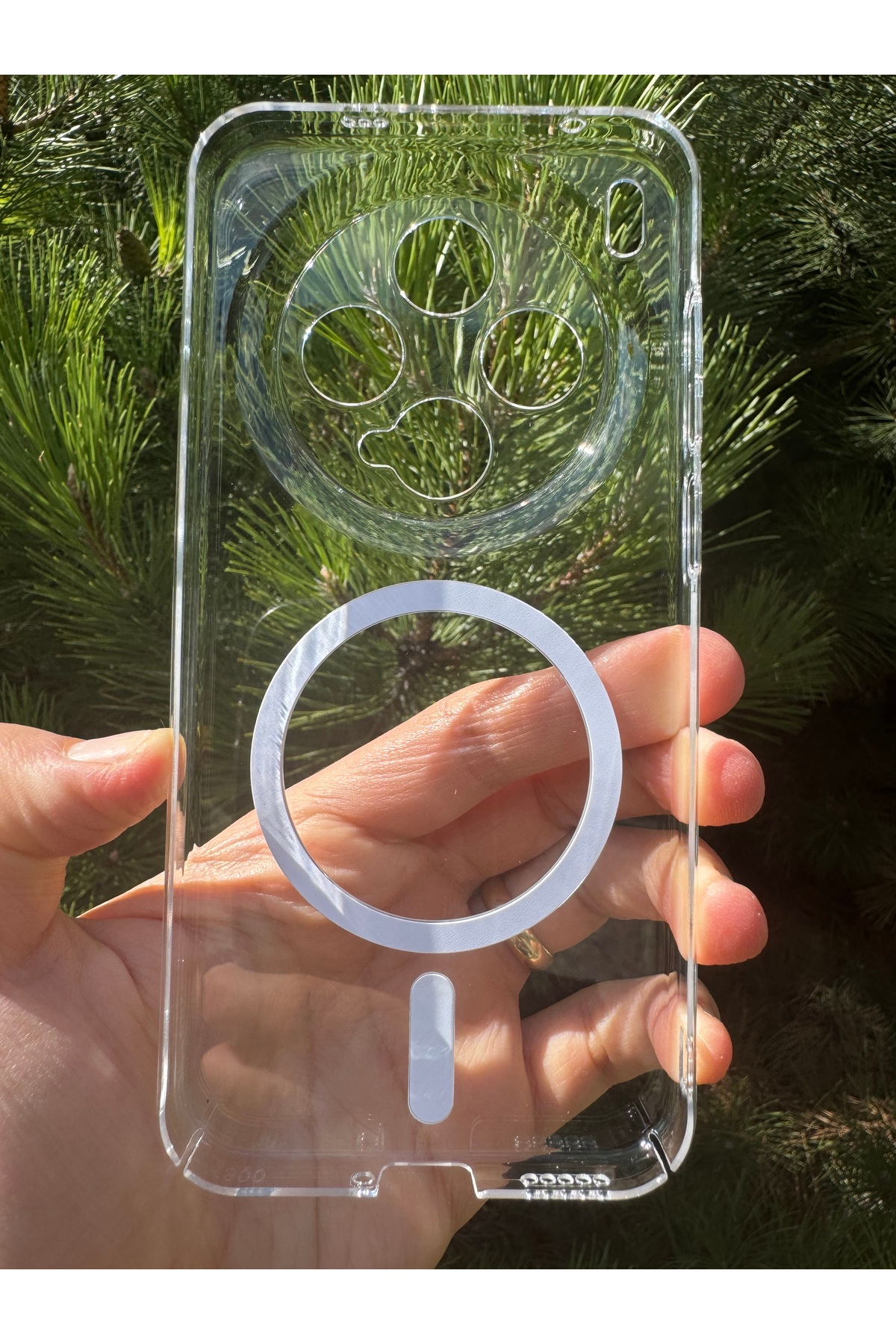Vivo X300 Uyumlu Kılıf İnce Sert Sararmaz Magsafe Kamera Korumalı Dayanıklı Transparan Arka Kapak