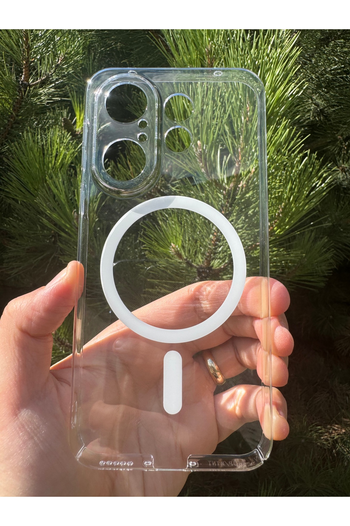 Vivo X200 Fe Uyumlu Kılıf İnce Sert Sararmaz Magsafe Kamera Korumalı Dayanıklı Transparan Arka Kapak