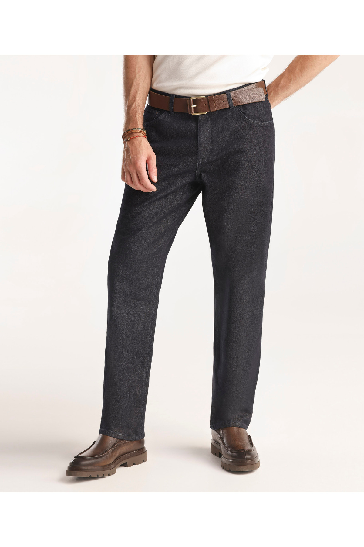 Relaxed Fit Erkek Denim Pantolon — سرمه‌ای TYC10AED9E906F0F09 — تصویر 2 از 4