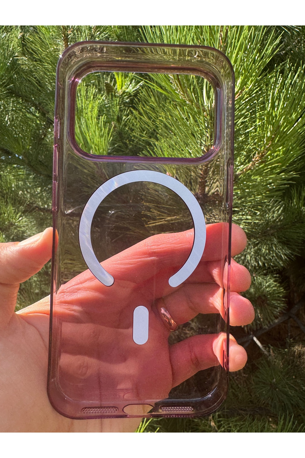 iPhone 18 Pro Uyumlu Kılıf İnce Sert Sararmaz Magsafe Kamera Kenarı Koruyucu Dayanıklı Transparan Arka Kapak