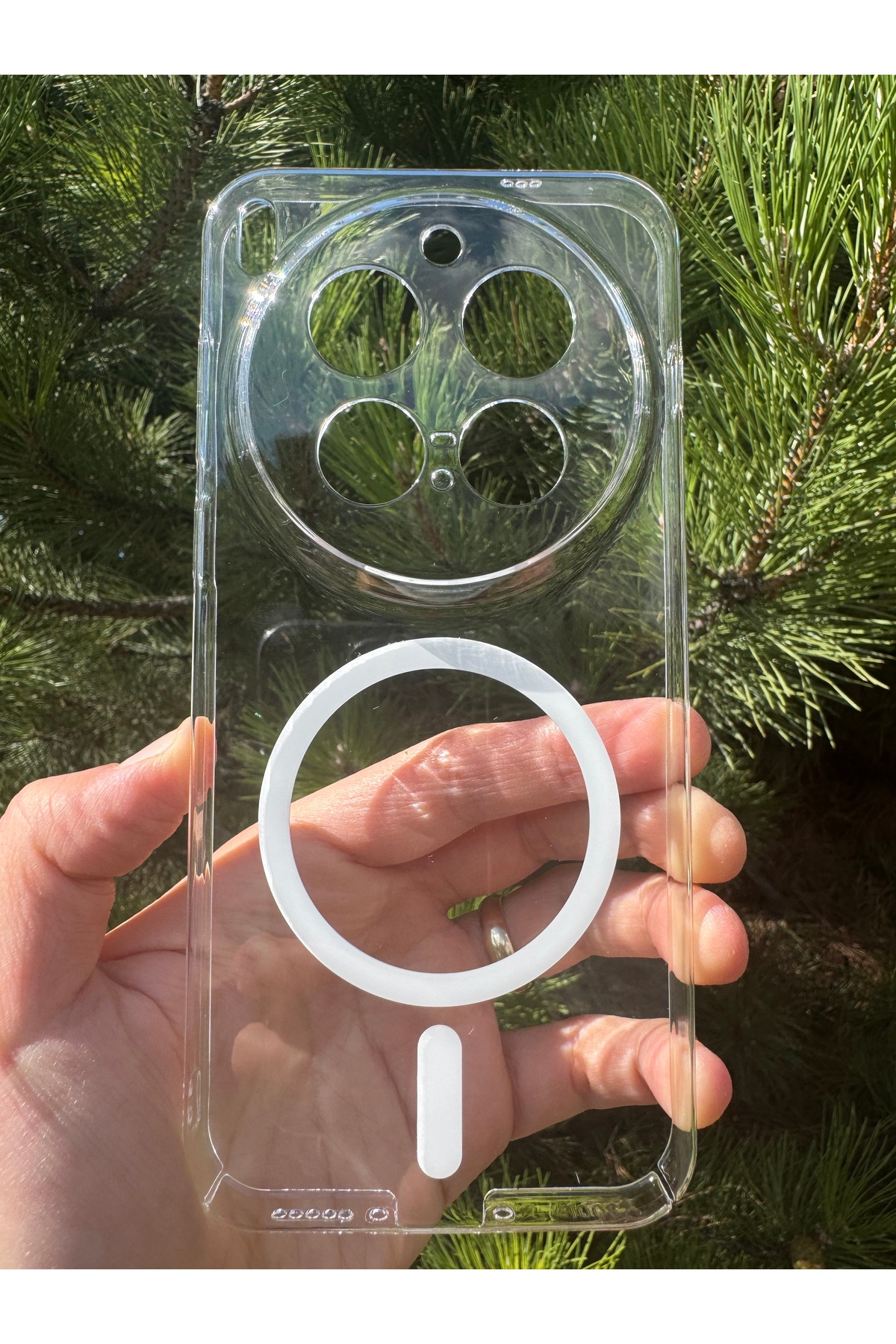 Vivo X300 Pro Uyumlu Kılıf İnce Sert Sararmaz Magsafe Kamera Korumalı Dayanıklı Transparan Arka Kapak