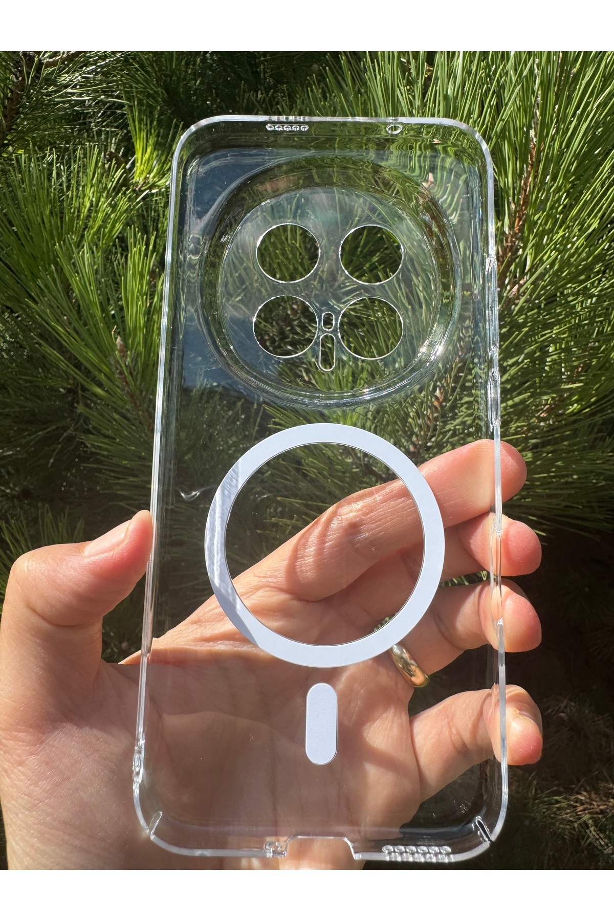 Honor Magic 8 Pro Uyumlu Kılıf İnce Sert Sararmaz Magsafe Kamera Korumalı Koruyucu Dayanıklı Transparan Arka Kapak