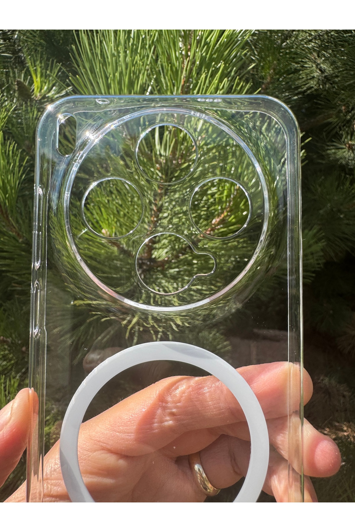 Vivo X300 Uyumlu Kılıf İnce Sert Sararmaz Magsafe Kamera Korumalı Dayanıklı Transparan Arka Kapak
