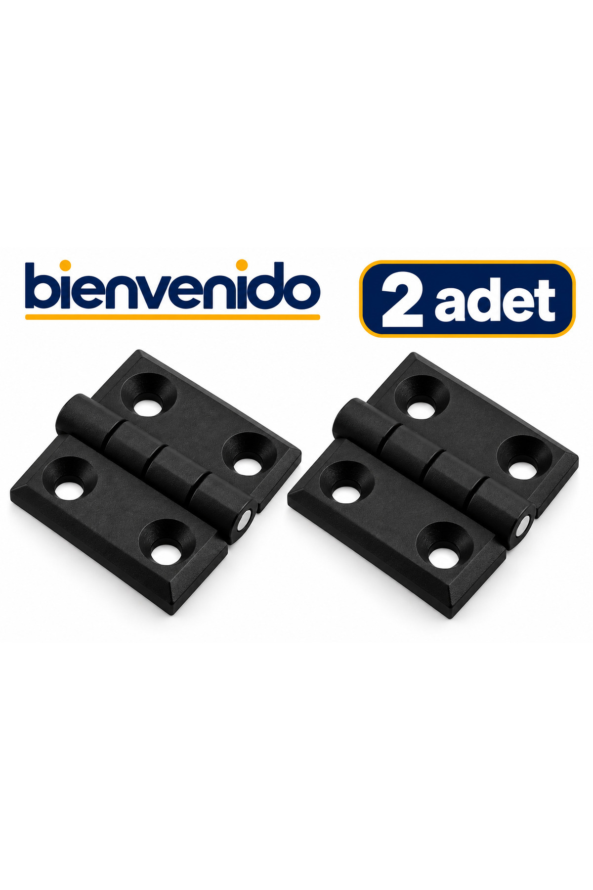 Siyah Plastik 2 Adet Yaprak Menteşe 30x30mm Dayanıklı Mobilya Kapı Dolap Çekmece Kapak Aksesuar YM-30X30-SYH-22, one size
