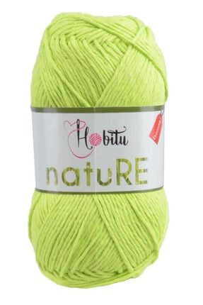 Hobitu Nature Pamuk El Örgü Ipi 201 Neon Sarı 1153.110.0423