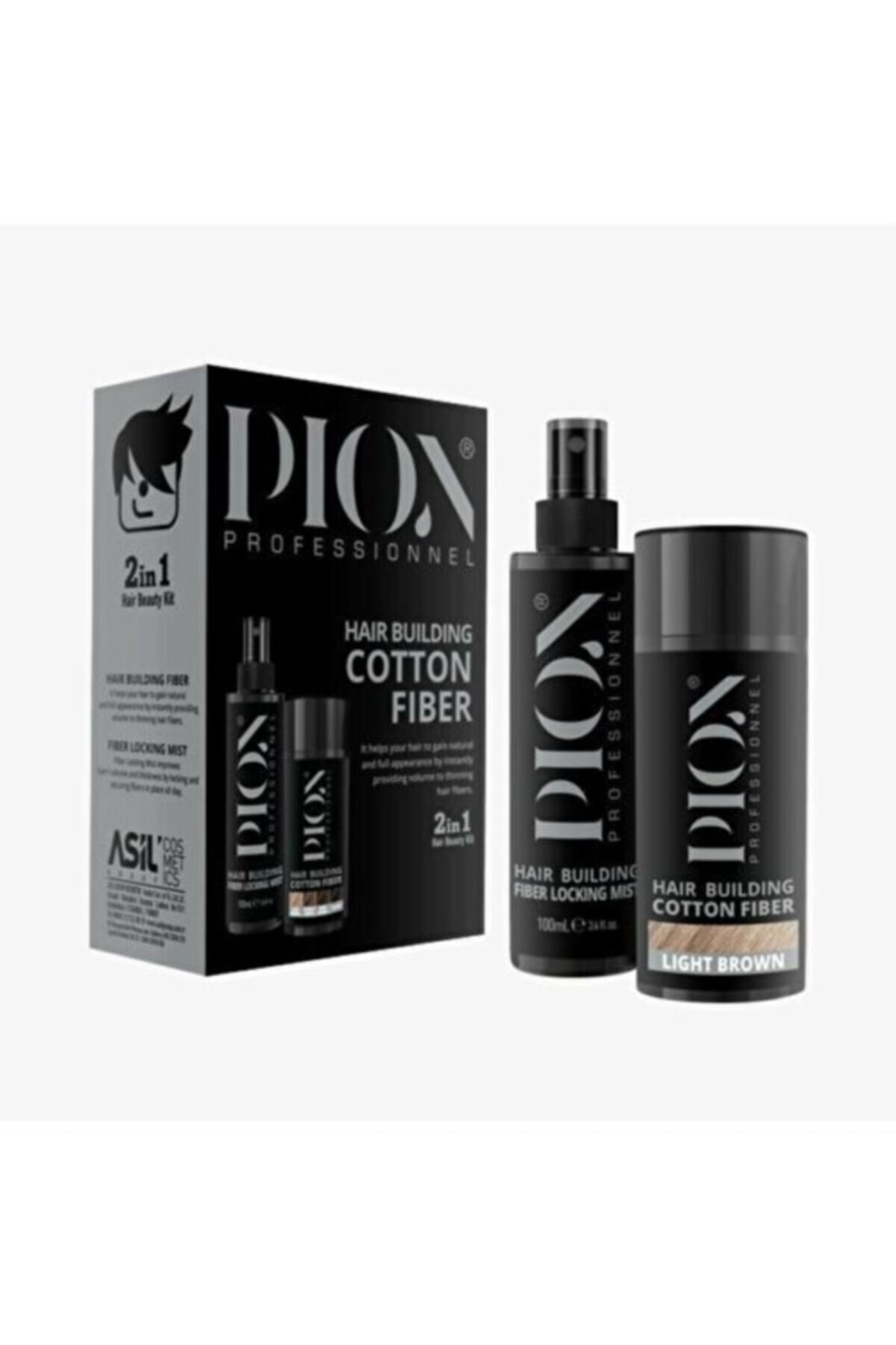 PION Saç Dolgunlaştırıcı Topik Açık Kahve 100 ml Sabitleyici Likit Sprey