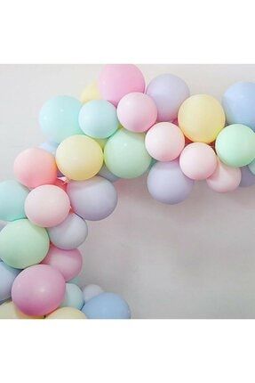 Makaron Balon -karışık Renkli 50 Adet +balon Zinciri Hediye TPKT000000011