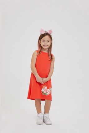 Kız Çocuk Tiffany Elbise Mercan 212 LCG 244001