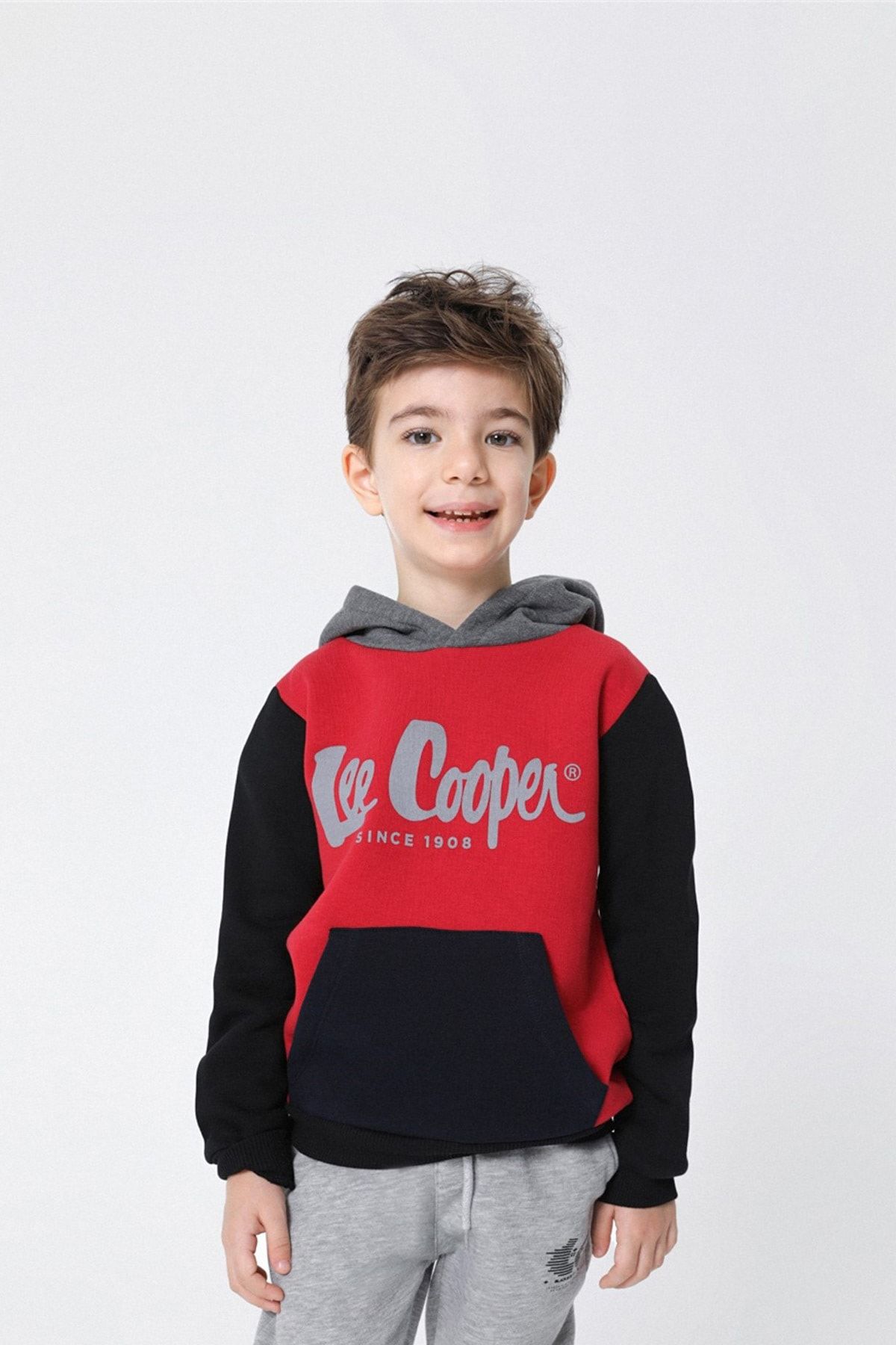 سویشرت قرمز پسرانه 5002769110 Lee Cooper