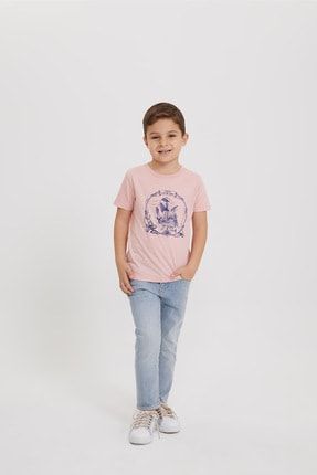 Erkek Çocuk Kalyon T-Shirt Pembe 202 LCB 242012