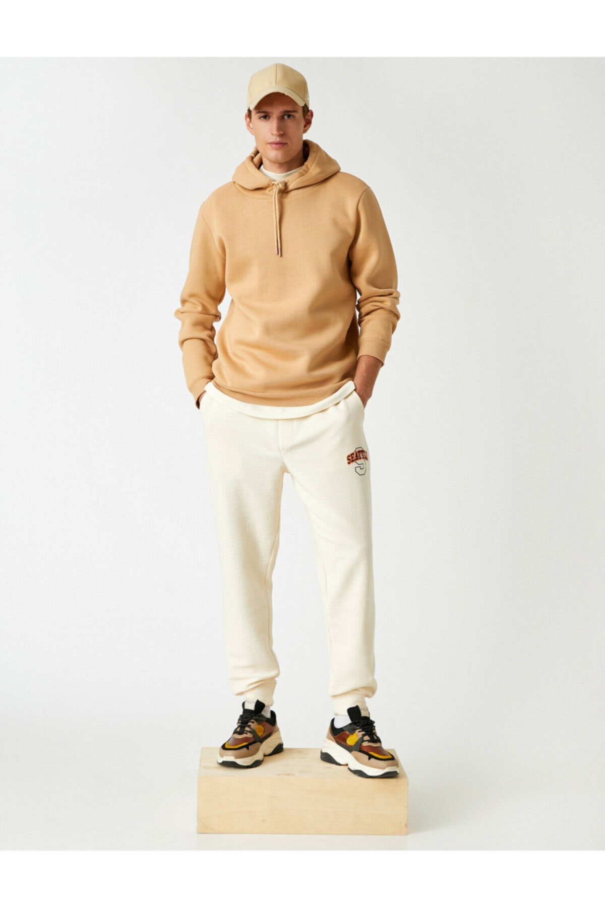 سویشرت مردانه قهوه ای کوتون | TYC00248536599 اورجینال - تصویر 2