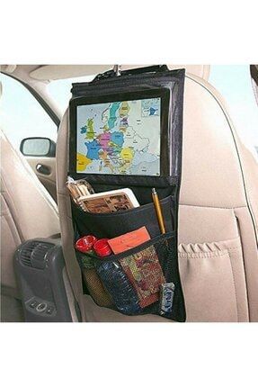 Araç Tablet Tutucu Oto Koltuk Arkalığı Organizer Araba Içi Koltuk Arkası Koruyucu Eşya Düzenleyici RE0044