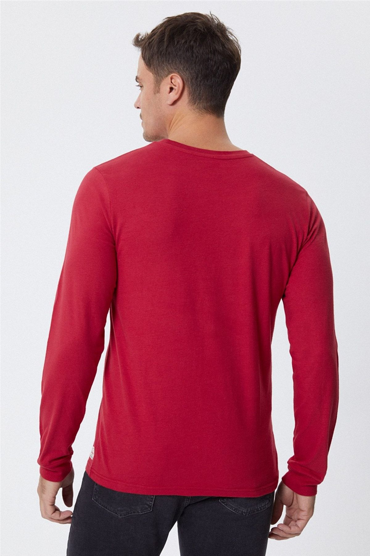 تی شرت قرمز مردانه Zayne O Yaka U.Kol Red 221 LCM 242001 Lee Cooper