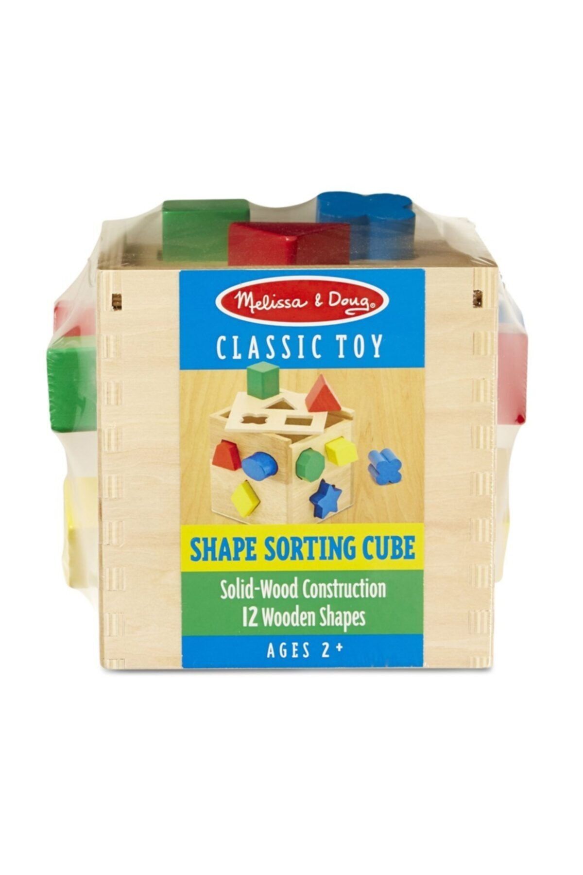 اسباب بازی های آموزشی Melissa Doug پازل شکل مکعب چوبی Melissa & Doug