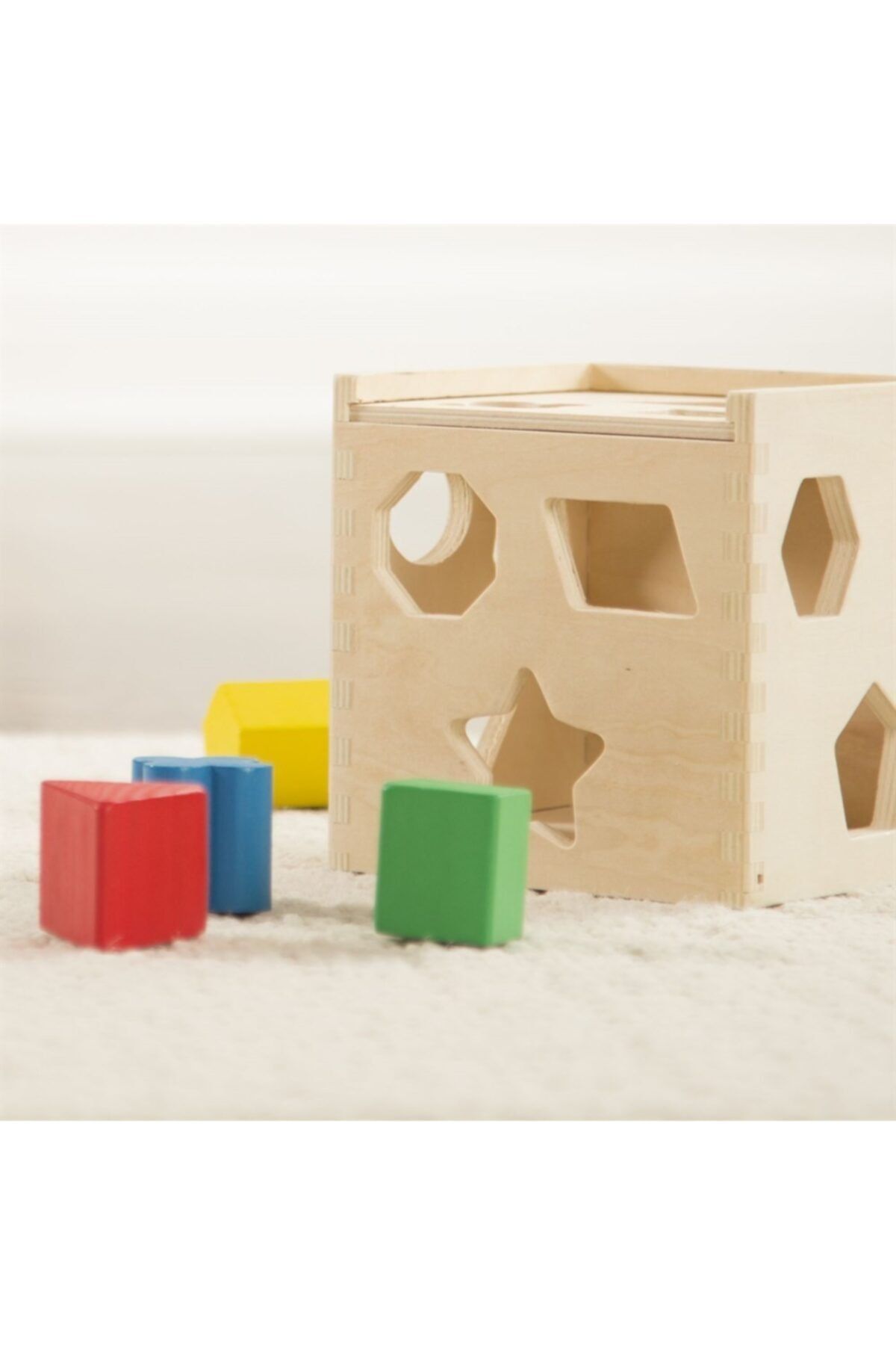 اسباب بازی های آموزشی Melissa Doug پازل شکل مکعب چوبی Melissa & Doug