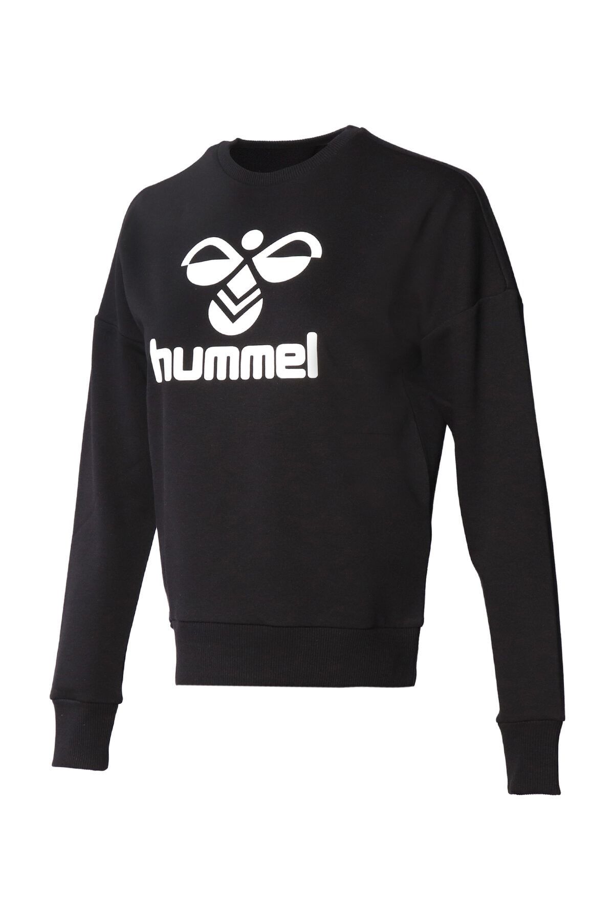 بلوز طرح دار یقه خدمه زنانه مشکی هومل Hummel (برند دانمارک)