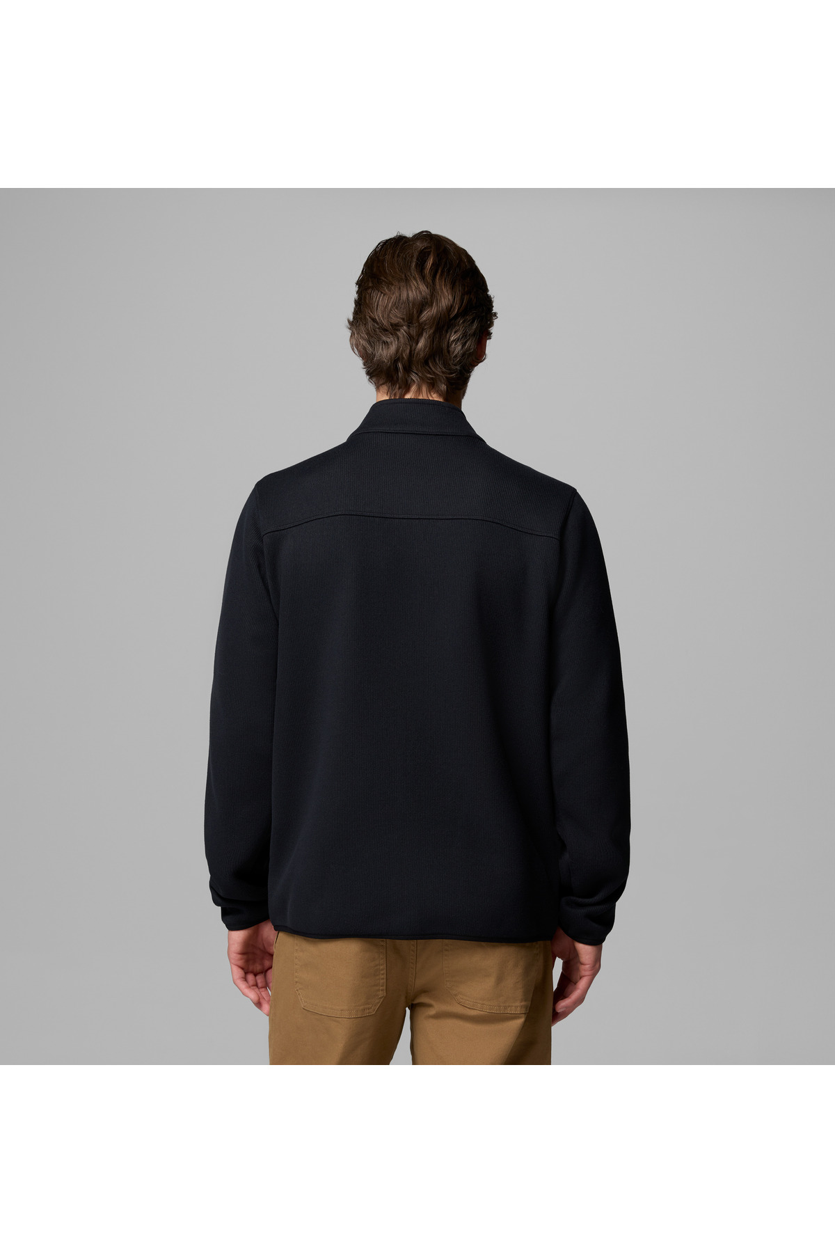 Sweater Weather Tam Fermuarlı Erkek Polar Üst — مشکی 2173601010 — تصویر 2 از 6