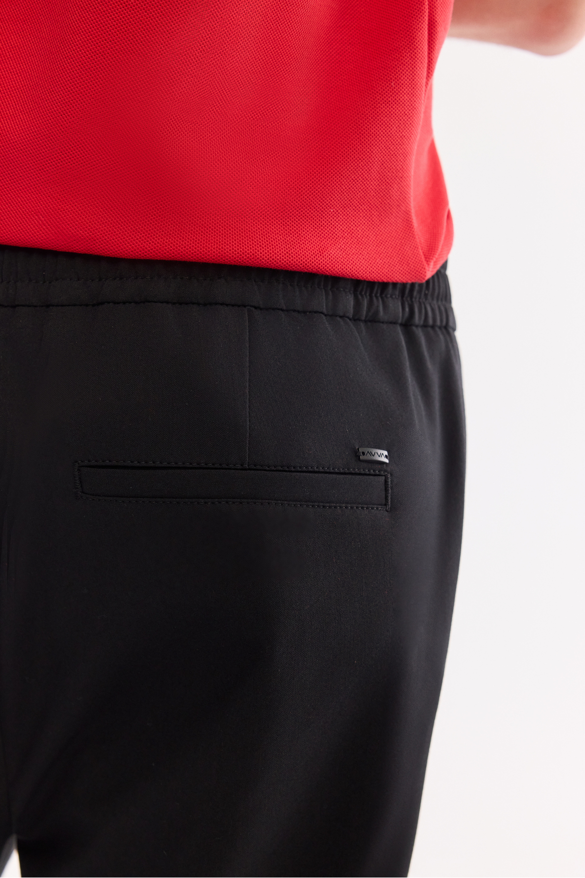 Erkek Siyah Beli Lastikli Soft Touch Nefes Alan Relaxed Fit Pantolon A61Y3038 — مشکی — تصویر 5 از 8