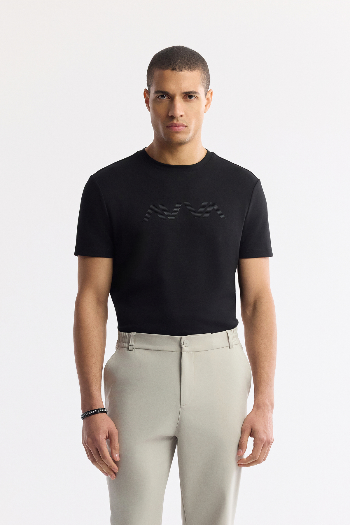 Erkek Taş Beli Lastikli Bi-Stretch Teknik Kumaş Slim Fit Pantolon A51Y3077 — خاکستری — تصویر 8 از 9