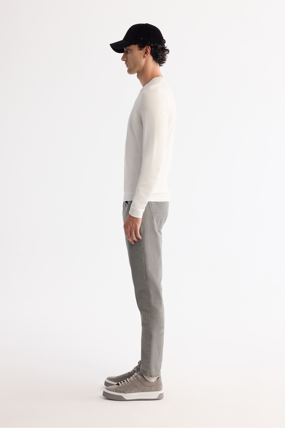 Erkek Ekru Yüksek Bisiklet Yaka Rayon Tüylenmeyen Regular Fit Triko Kazak A42Y5001 — اکرو — تصویر 4 از 6