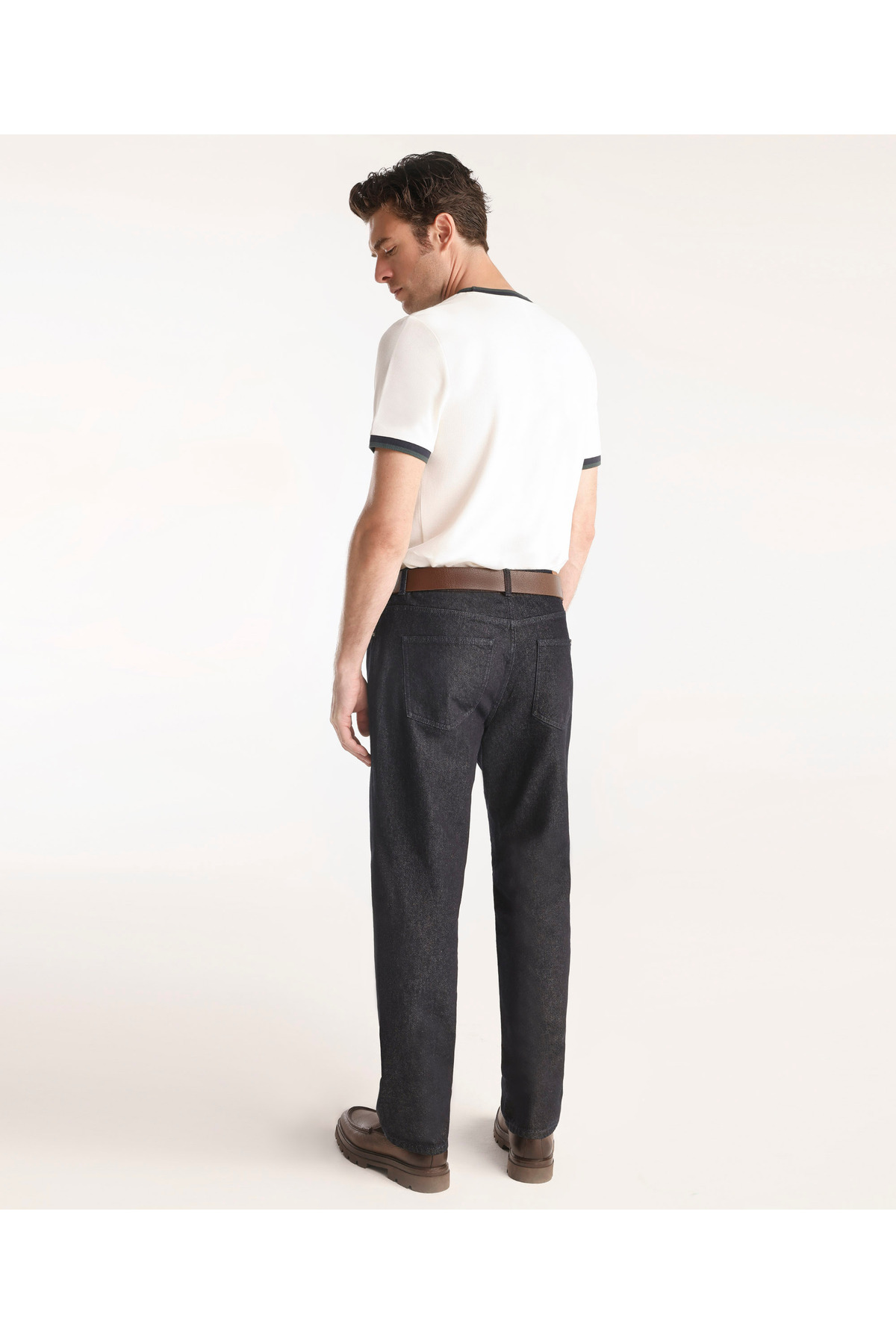 Relaxed Fit Erkek Denim Pantolon — سرمه‌ای TYC10AED9E906F0F09 — تصویر 3 از 4