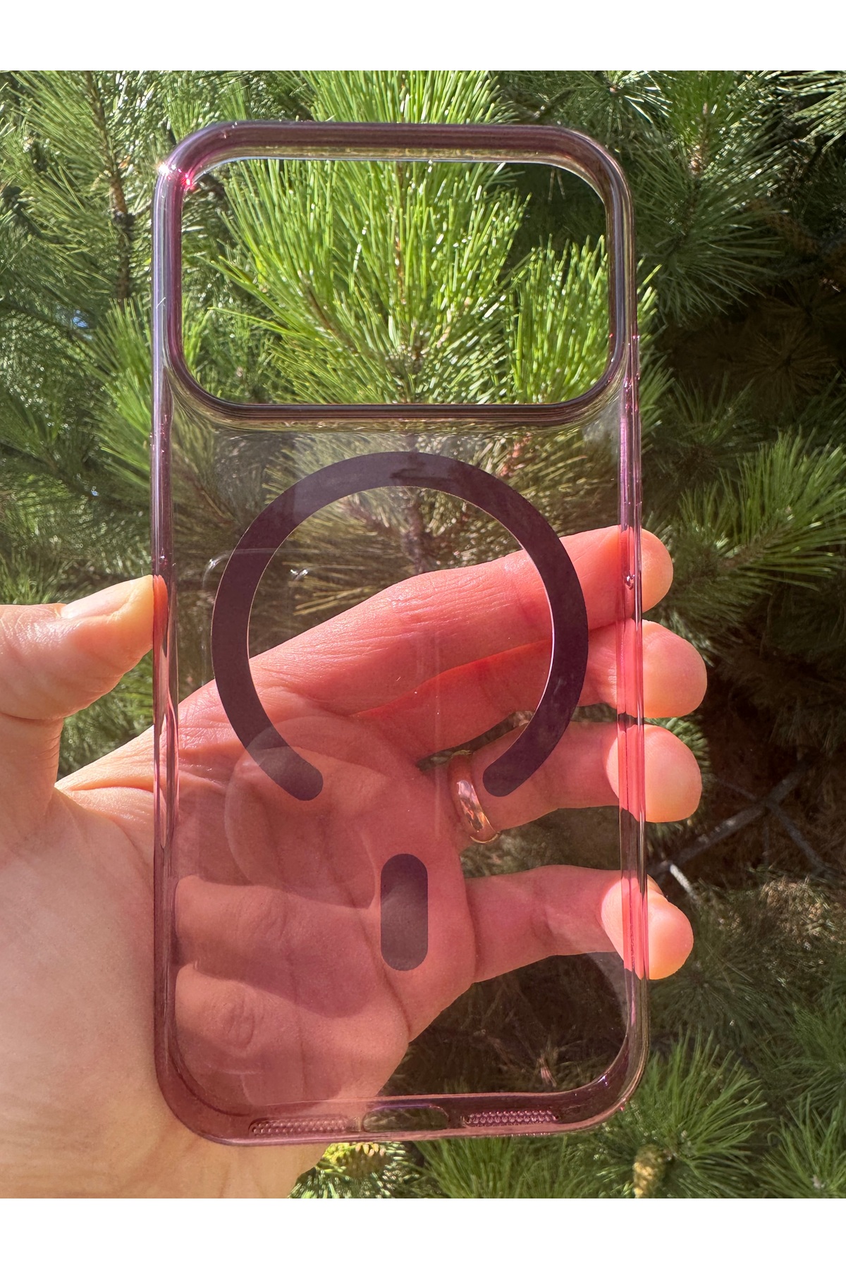 iPhone 18 Pro Max Uyumlu Kılıf İnce Sert Sararmaz Magsafe Kamera Kenarı Koruyucu Dayanıklı Transparan Arka Kapak